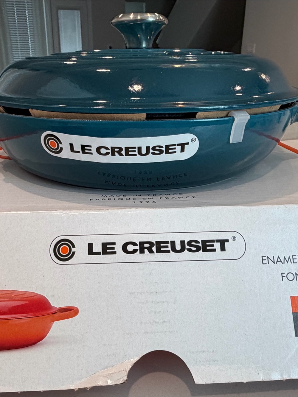Le Creuset Cast Iron Braiser 3.5qt - BNIB - Deep Teal